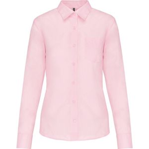 Kariban Overhemd in onderhoudsvriendelijk polykatoen-popeline dames K549 - Pale Pink - L