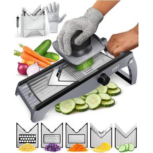 RVS Mandoline Slicer met Verstelbare Snijdikte - FullStar Premium
