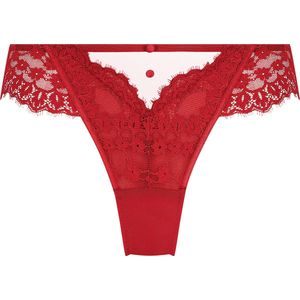 Hunkemöller Dames Lingerie String Daisy - Rood - maat S