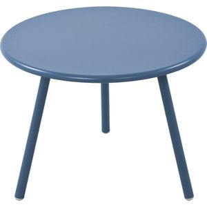 CLP Minot Salontafel - Rond - Bijzettafel - loungetafel - Rond - Tuintafel - voor buiten en binnen - weer- en UV-bestendig - blauw