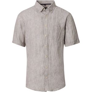 Casa Moda Linnen Overhemd Korte Mouw Button Down Boord - XL