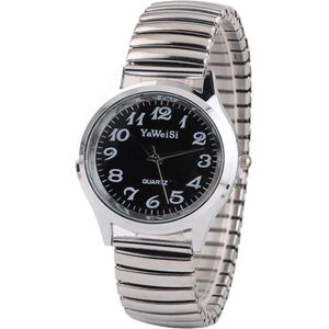 Fako® - Horloge - Rekband - YaWeiSi - Ø 38mm - Zwart