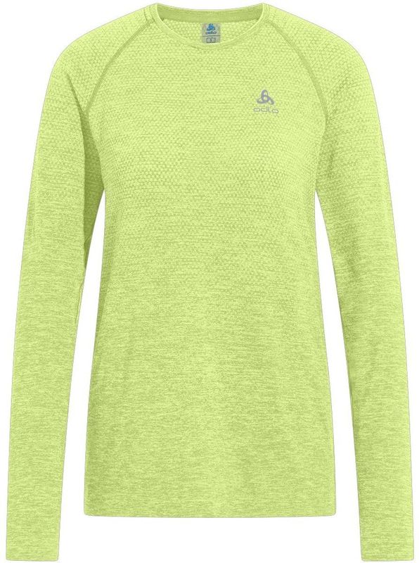 Odlo Crew Essential Seamless T-shirt Met Lange Mouwen Groen S Vrouw