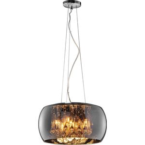 LED Hanglamp - Torna Vapiro - G9 Fitting - 5-lichts - Rond - Mat Chroom - Glas