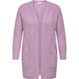 ONLY - CARMAKOMA - Vest - Mauve Mist - CARWHITNEY LS CARDIGAN KNIT