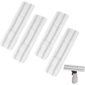 4x Microvezeldoeken Geschikt voor Karcher WV1 WV2 WV5 - Microvezeldoek - Geschikt voor Kärcher raamreiniger, reserveonderdelen, raamzuiger - Verwijdert Effectief Vuil