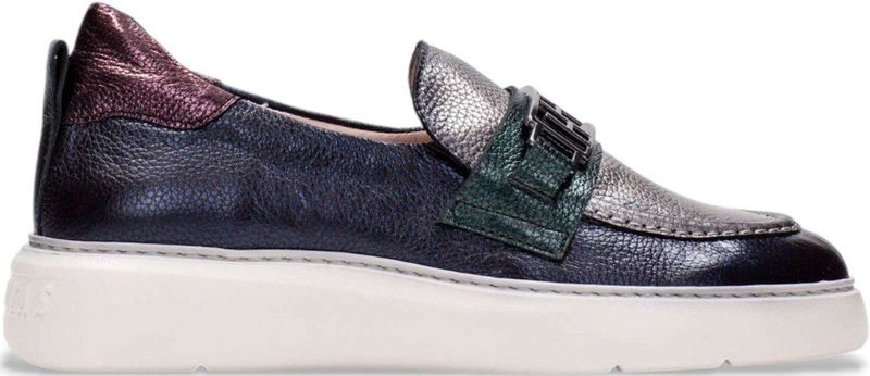 Hispanitas - CHI243655 - Leren Loafers - Marineblauw - Casual