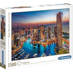 Puzzel Dubai Marina (1500 Stukjes) - Clementoni High Quality Collectie