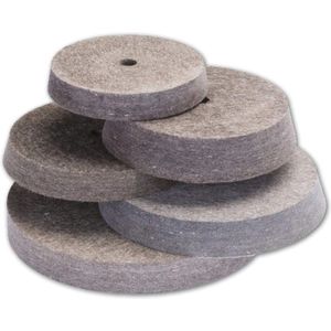 Vilten polijstschijf 200 x 25 mm voor professionele messenslijpers
