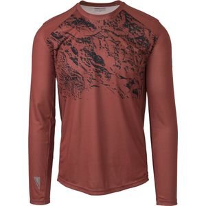 MTB Fietsshirt Lange Mouwen Venture Unisex - Rood