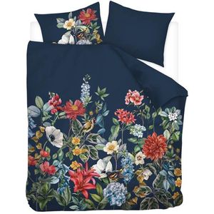 Snoozing Floran Dekbedovertrek - Extra breed - 260x200/220 cm - Blauw