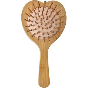 Clayre & Eef Haarborstel 15x8x3 cm Beige Bruin Kunststof Hart