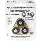 SH71/SH98 losse scheerhoofden 3st.