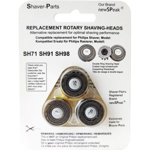 SH71/SH98 losse scheerhoofden 3st.