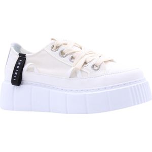 Inuikii - Matilda Canvas Low White - Sneakers - Beige - Textiel