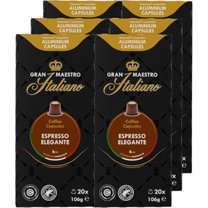 Gran Maestro Italiano - Espresso Elegante - Nespresso compatible - 6 x 20 cups