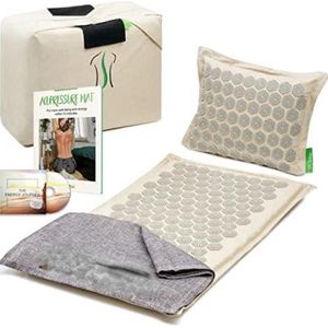 OxyFlowzy® - Acupressuur mat - Spijkermat met kussen - Acupunctuur mat