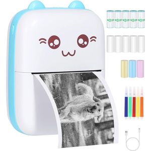 Draagbare Thermische Fotoprinter - Compacte Pocket Printer met Bluetooth en Oplaadbare Batterij