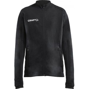 Craft Craft Evolve Full Zip Sportvest - Maat 164  - Unisex - zwart