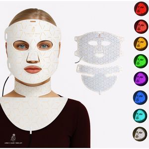 Aprils - Light Therapy - Gezichts- & Nekmasker - 8 Kleuren Lichttherapie - 464 LED's - Infrarood & Rood Licht