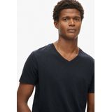 Superdry - Slub T-shirt - Korte Mouwen - V-hals - Slubstof - Relaxed Fit