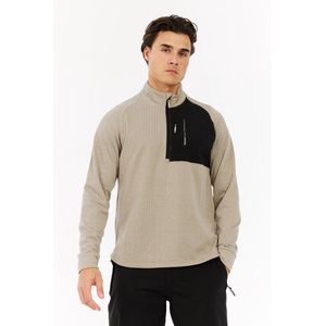 Protest Prtcatcher - Skipully Heren - Lange mouwen - 1/4 rits – Bamboobeige