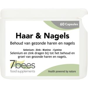Haar-Huid-Nagels - 60 capsules - ondersteunt gezond haar - een stralende huid - mooie sterke nagels | 7Bees