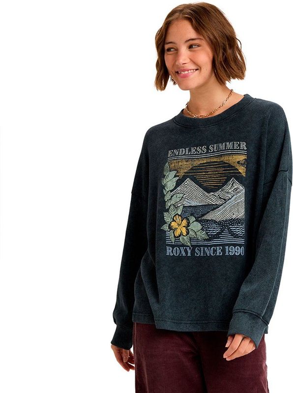 Roxy - EASTSIDE MIDWEIGHT - Sweatshirt - Antraciet - Sportief