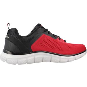 Skechers Sport Heren Track - Broader Sneakers Heren Rood-Zwart 232698 RDBK