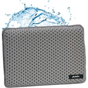 Pluslabs Luxe Badkussen met 8 Zuignappen en Ophanglus - Comfortabel Schuim - Universele Pasvorm - 29 x 19cm