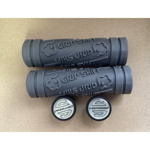 Handvaten (set van 2 stuks), grijs, 105 mm, Corratec Grip Shift
