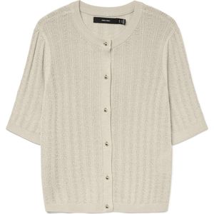 Vero Moda Vest Vmnewlex Stitch 2/4 O-neck Cardigan 10332044 Birch Dames Maat - L