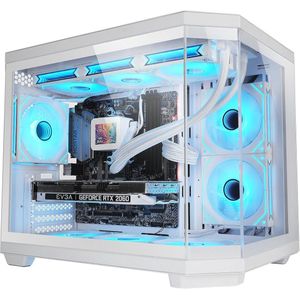 Micro-ATX Gaming Behuizing met Drievoudig Gehard Glas en Dual-Kamer Design voor Optimalisatie van Waterkoeling