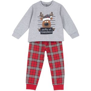 Chicco - Nachtkledij - Grijs - Rood - Zwart - Wit - 2-delig - Lang/maxi