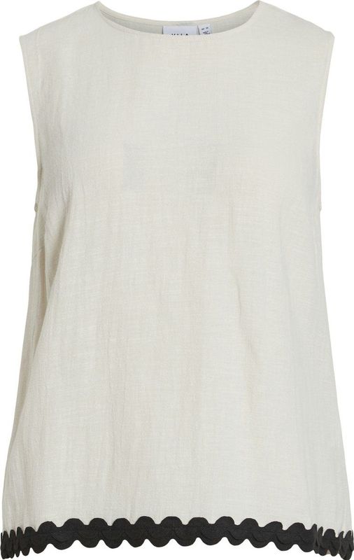 VILA - VIMANDA WAVY O-NECK S/L TOP - Dames - Blouses