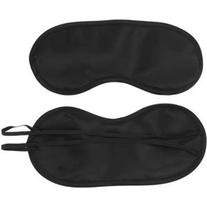 CHPN - Slaapmasker - Zwart slaapmasker - Reismasker - Verduisterend masker - Basic masker - Satijnlook - Polyester - Zacht slaapmasker