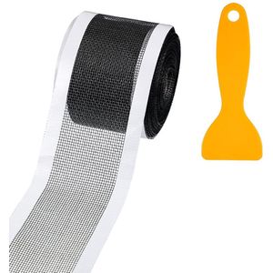 aarvanger voor de afvoer - zwart - mesh-stickers - met plastic spatel - Afvoerzeefjes - voor Badkamer Badkuip Keuken