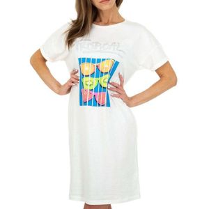 Nachthemd Tropical fruit wit S