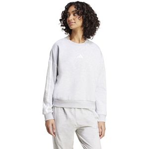 Adidas Essentials 3 Stripes Fleece Sweatshirt Grijs XS Vrouw