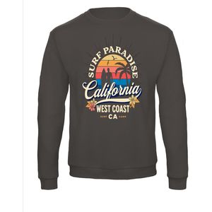 Sweatshirt 2-170 Surf Paradise California West Coast - Dgrijs, 3xL