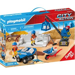 Playmobil City Action 70513 - Construction Super Set - Sinterklaascadeau - Sinterklaas - bouwen - jongen -
