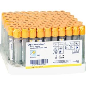 BD Vacutainer SST II Advance Plus Blood Collection Tubes - 8,5 ml 16 x 100mm - 100 stuks
