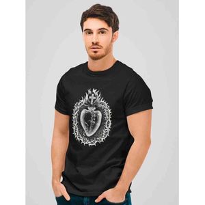 Vive Maria - Holy Heart Heren T-shirt - L - Zwart