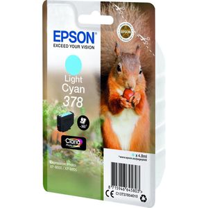 Epson Squirrel Singlepack Light Cyan 378 Claria Photo HD Ink