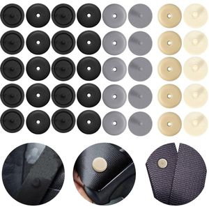 TRANKIELO® - Universele Veiligheidsgordelstoppers – Set van 40 – Antislip – Duurzaam ABS-Kunststof – Geschikt voor Meeste Automerken – Drie Kleuren