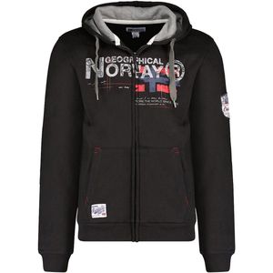 Gisland Vest Met Capuchon En Rits Zwart Geographical Norway - XXL