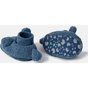Woody pantoffels - blauwgrijs - 252-10-BBO-M/189 - maat 12mnd/24mnd