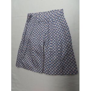 Broekrok - Bermuda - Meisjes - marine, oranje , wit - 6 jaar 116