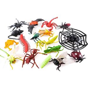 17 stuks plastic insectenmodel - geschikt als verjaardagscadeau voor kinderen