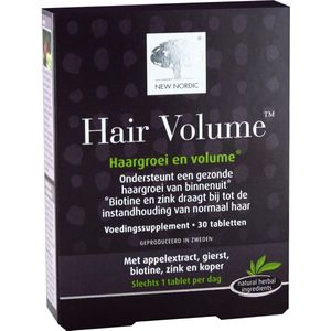 New Nordic Hair Volume – Haargroei en volume – Voedingssupplement met biotine en zink – 30 tabletten